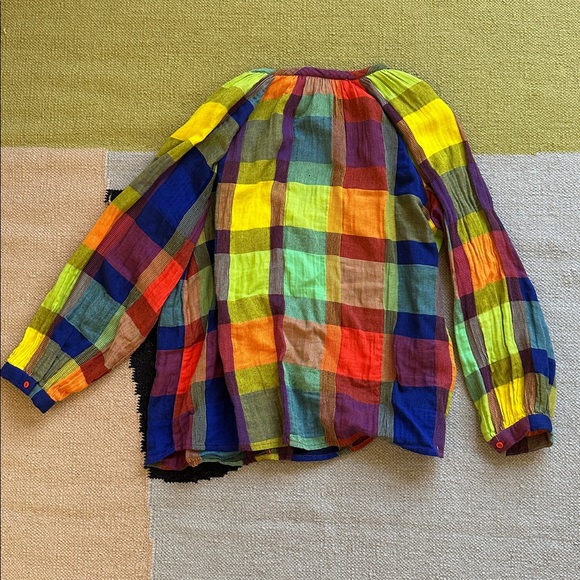 Ace & Jig Vibrant Plaid Blouse - Picture 4 of 4